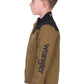 X6W3771521 Wrangler Boy's Ruben Jacket Dark Tan/Black