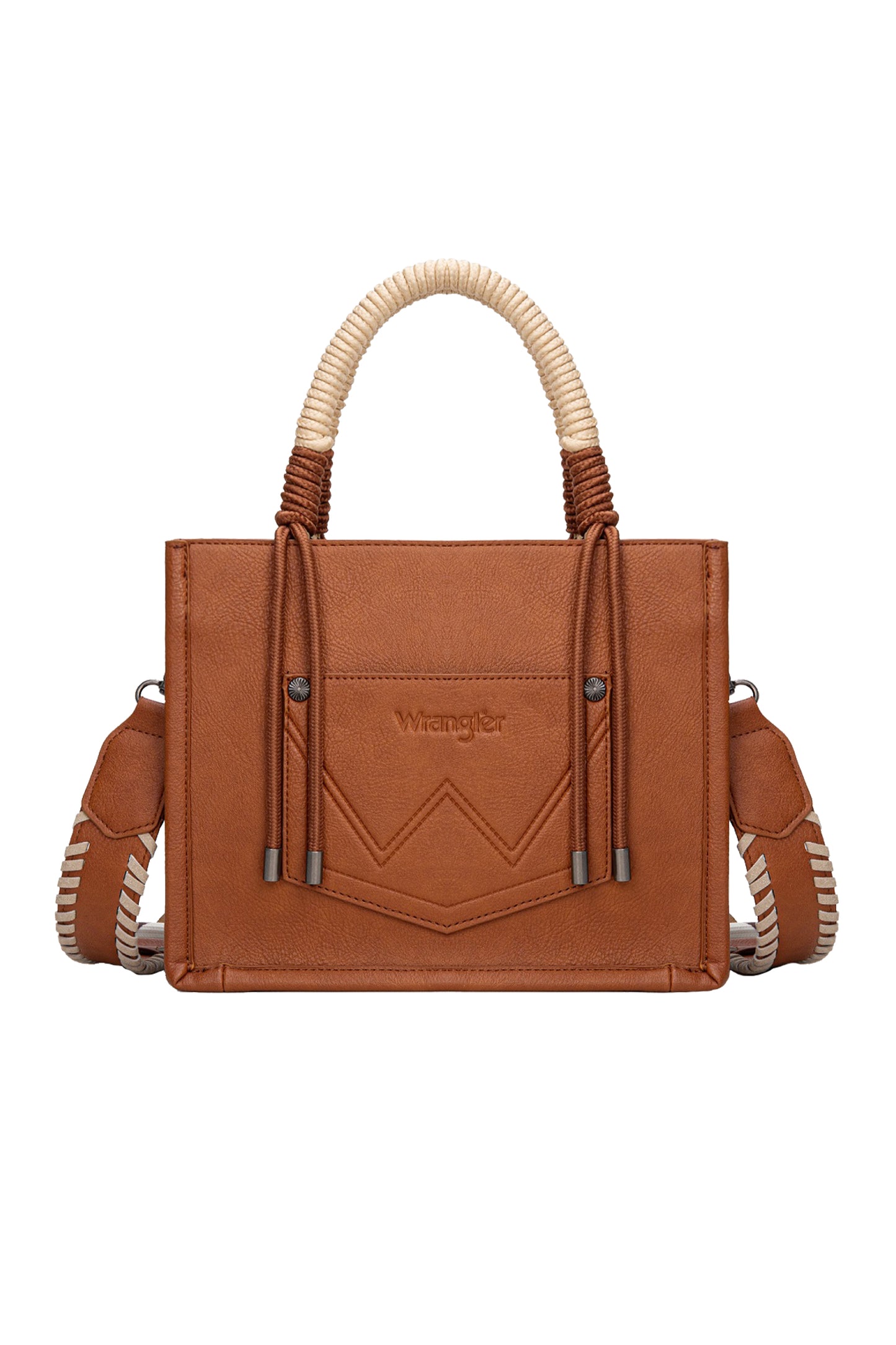 X6W4901BAG Wrangler Cow Print Tassel Crossbody Bag