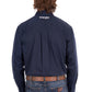XCP1155359 Wrangler Men's Flex Logo LS Shirt Navy