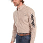 XCP1155359 Wrangler Men's Flex Logo LS Shirt Sand