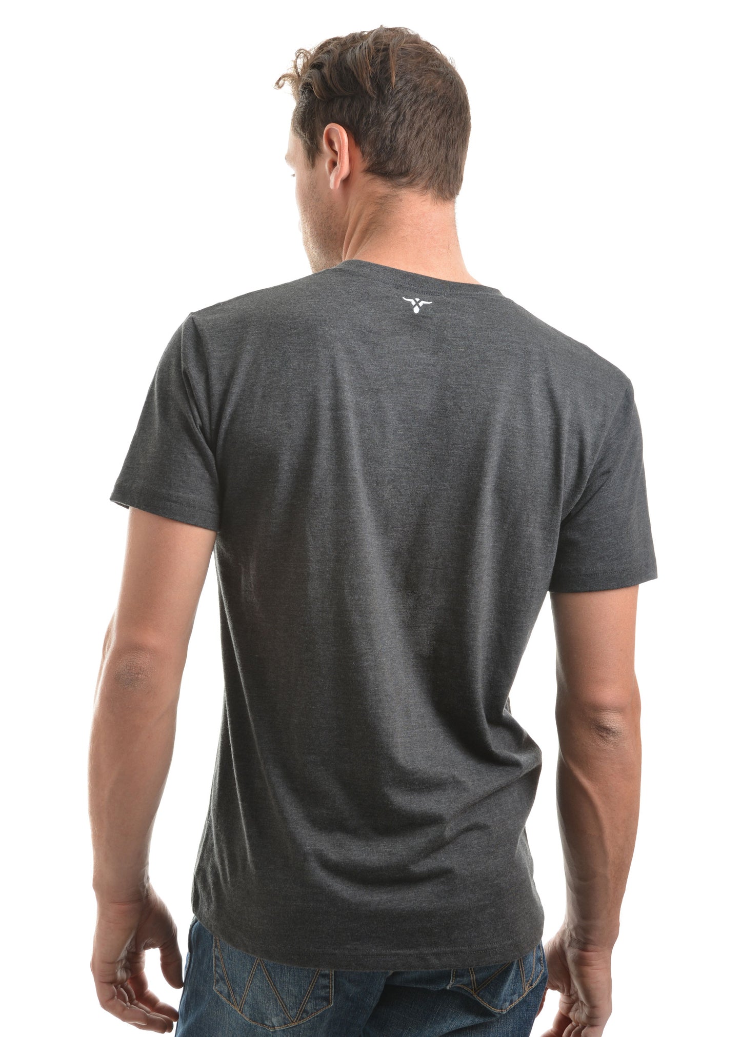 XCP1557366 Wrangler Men's Angus SS Tee Charcoal