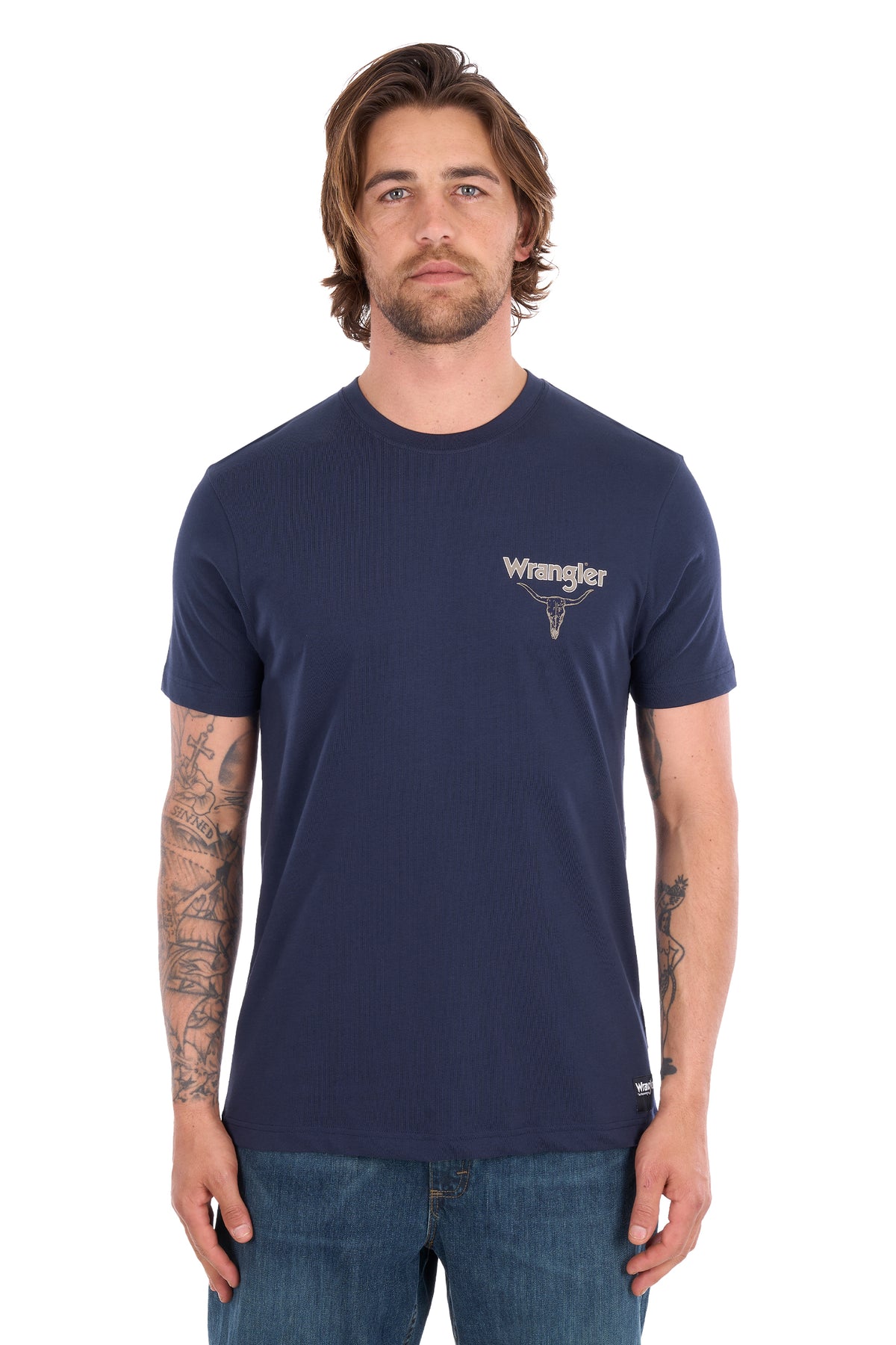 XCP1557683 Wrangler Men's Jay SS Tee Navy