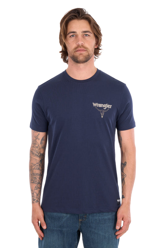 XCP1557683 Wrangler Men's Jay SS Tee Navy