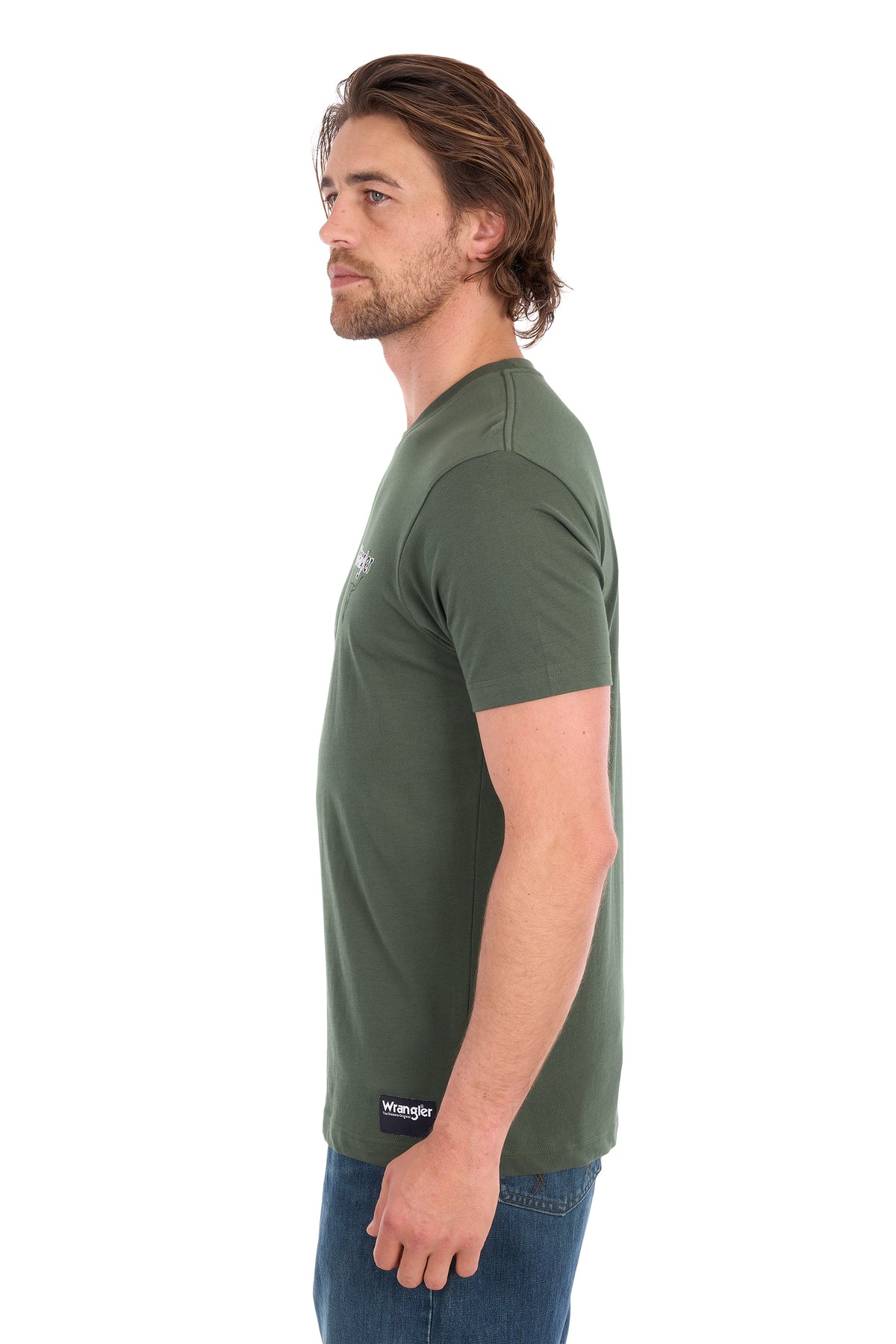 XCP1557683 Wrangler Men's Jay SS Tee Cypress