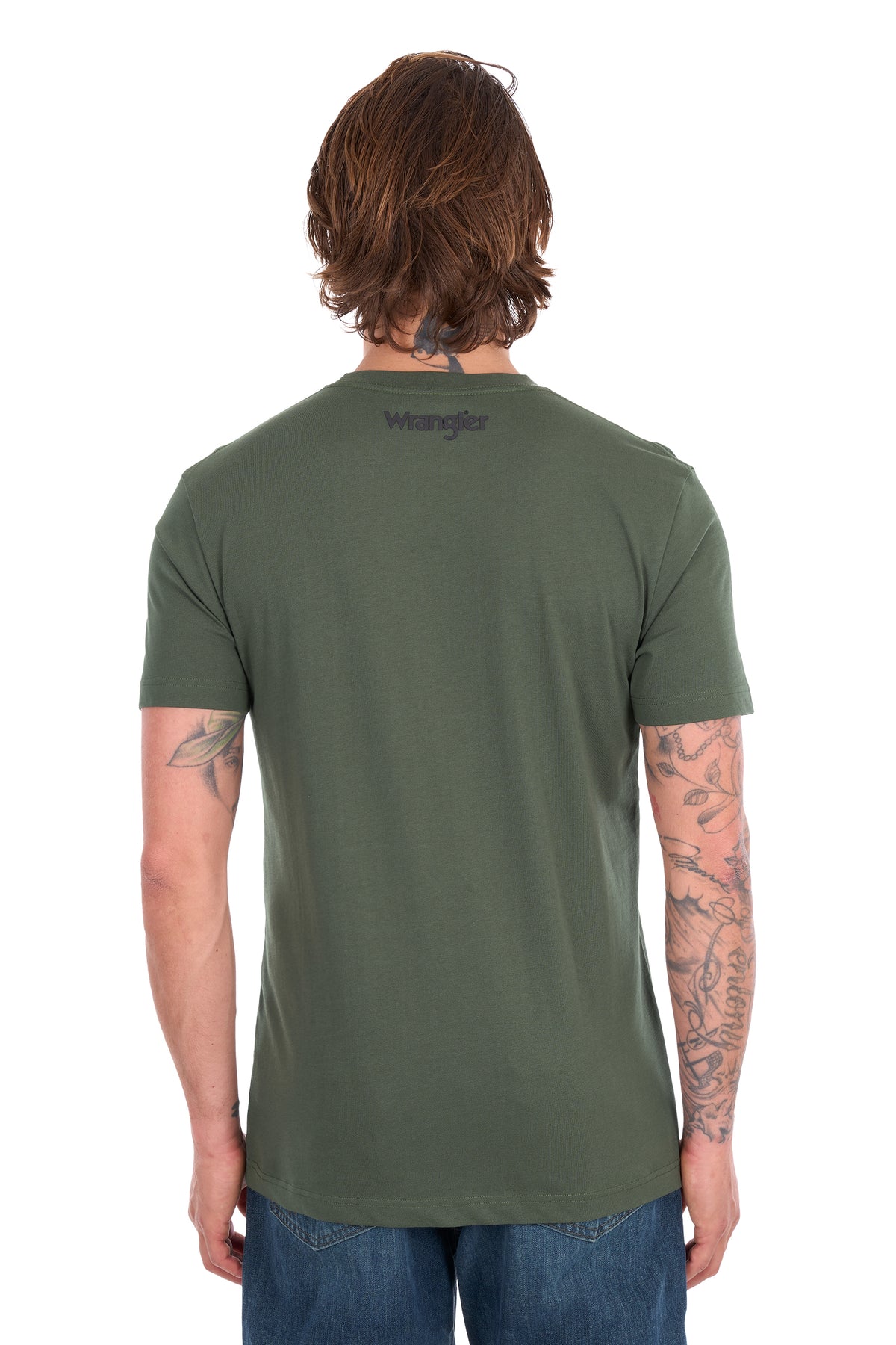 XCP1557683 Wrangler Men's Jay SS Tee Cypress
