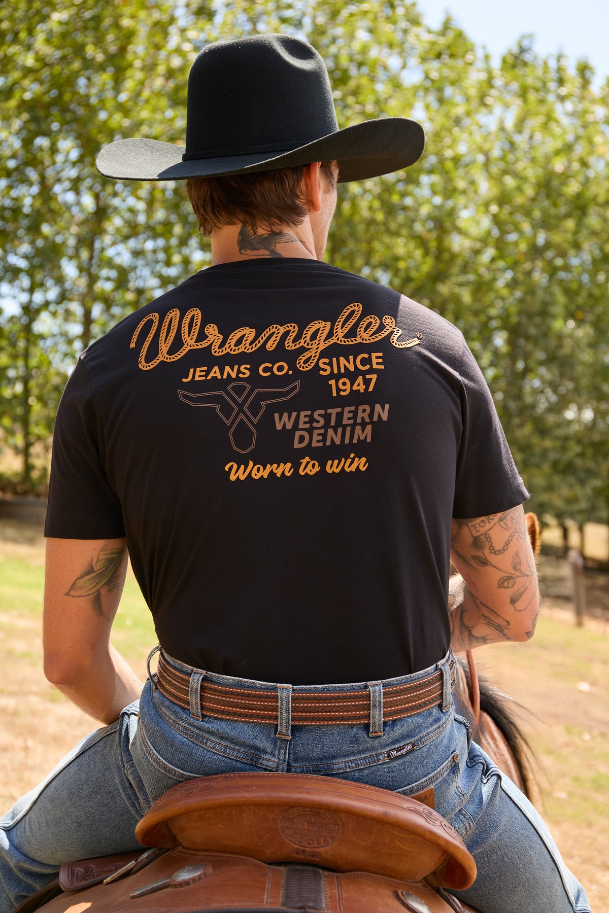 XCP1557687 Wrangler Men's Robert SS Tee Black
