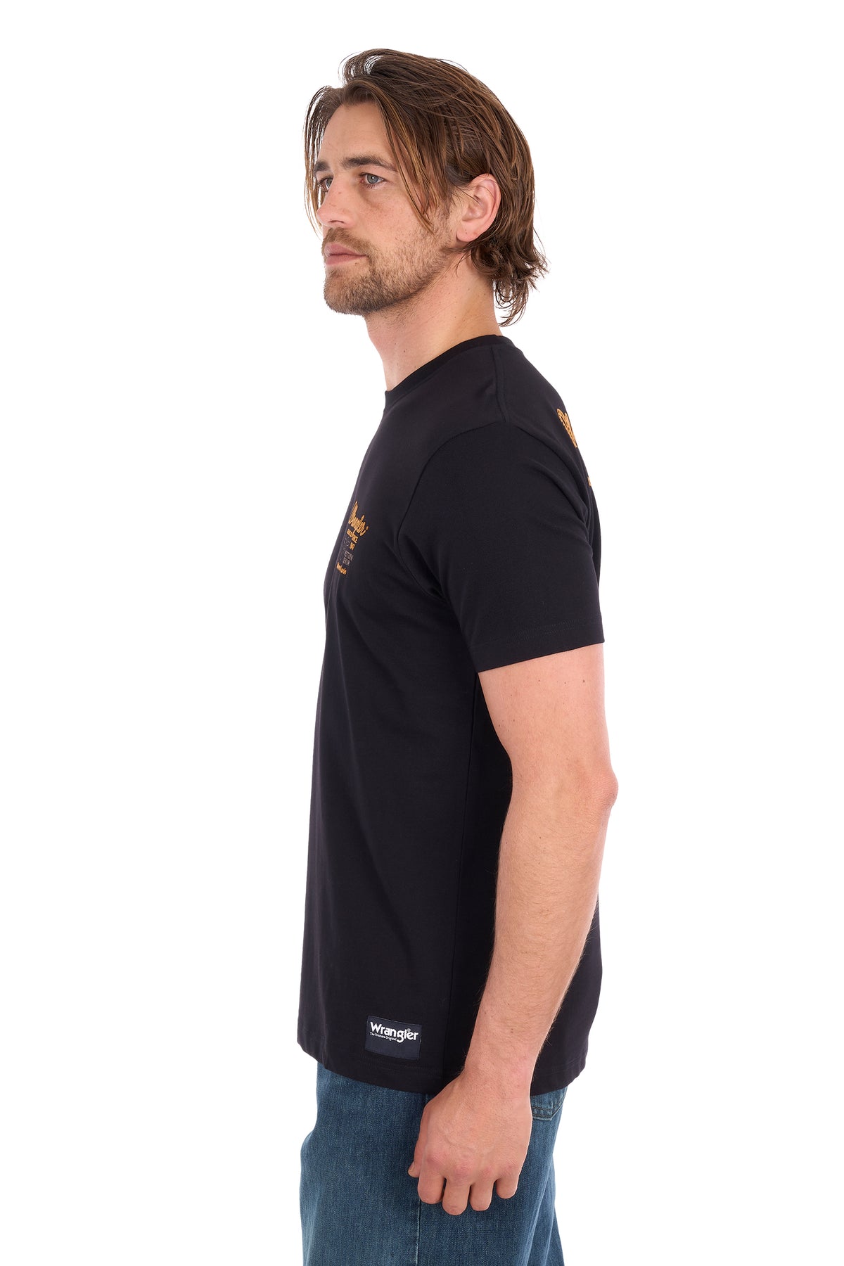 XCP1557687 Wrangler Men's Robert SS Tee Black