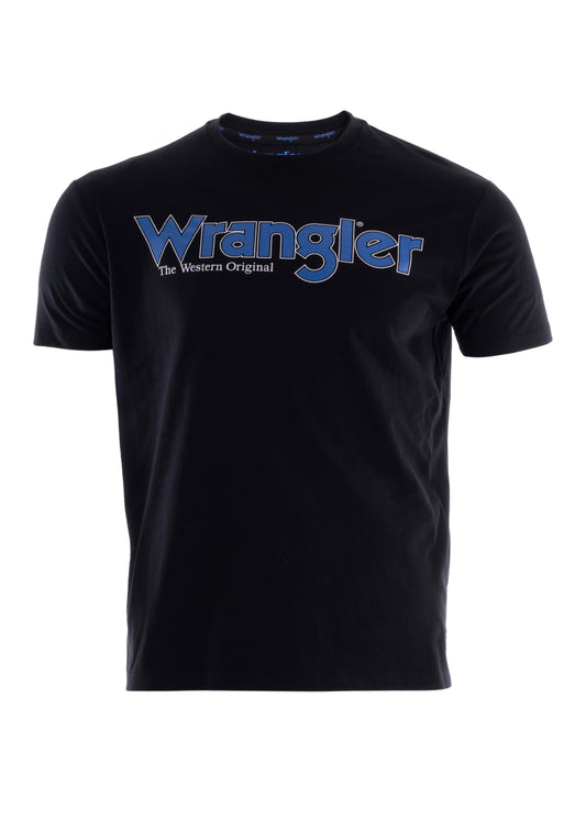 XCP1557969 Wrangler Men's Ryder Logo Tee Black