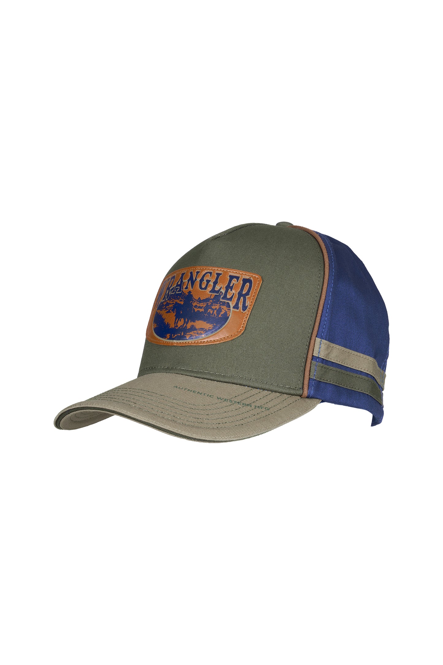 XCP1947CAP Wrangler Men's  Even HP Full Back Trucker Cal Cypress/Tan