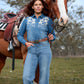 XCP2258580 Wrangler Women's Chloe HR Jean Morning Sky 30 Leg