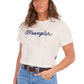 XCP2596647 Wrangler Women's Cindy Crop SS Team Cream