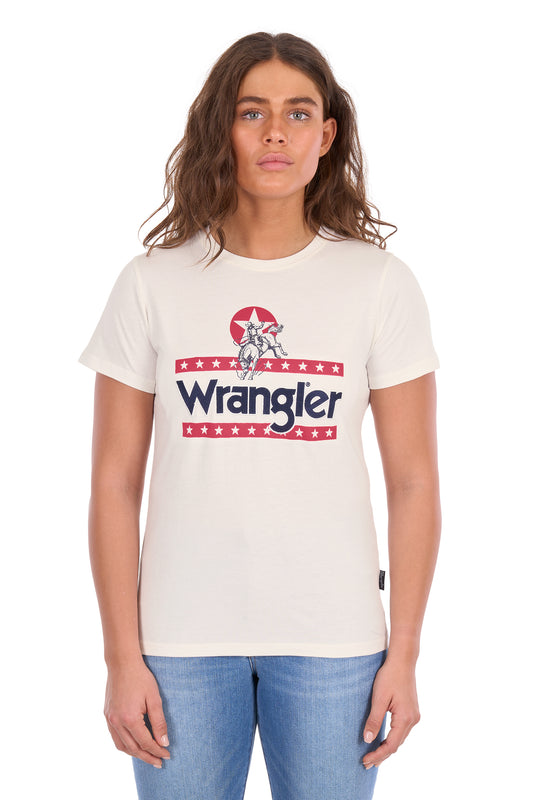 XCP2598636 Wrangler Women's Nora SS Tee Cream