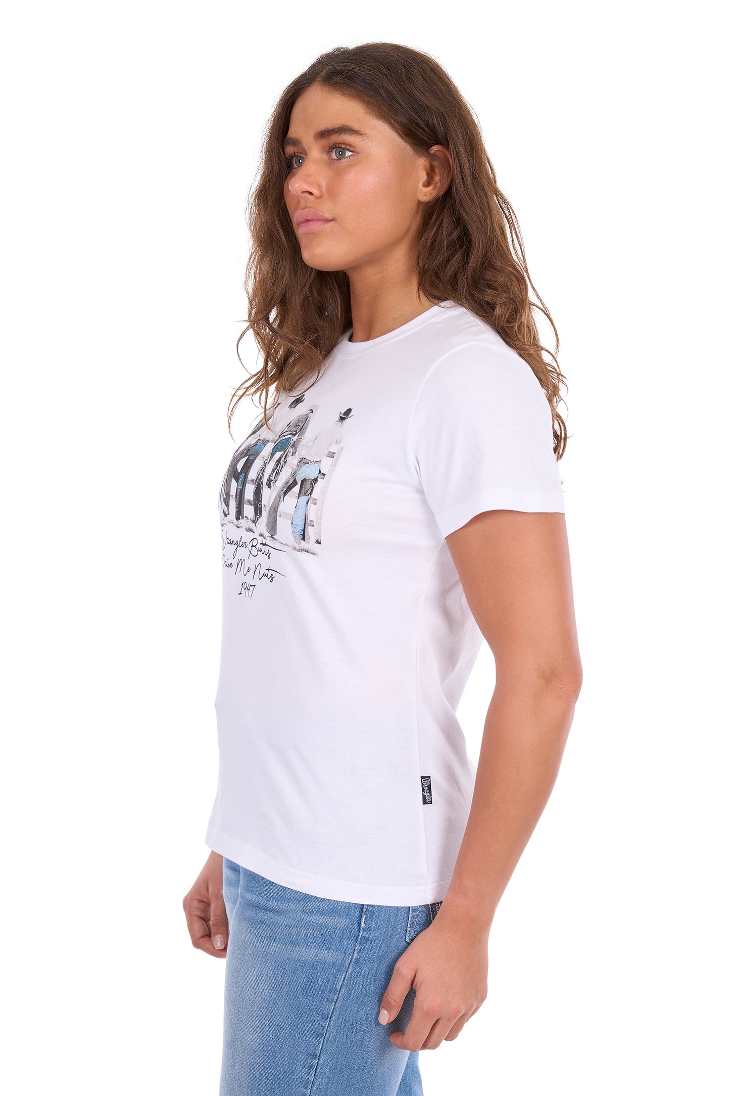 XCP2598641 Wrangler Women's Josie SS Tee White