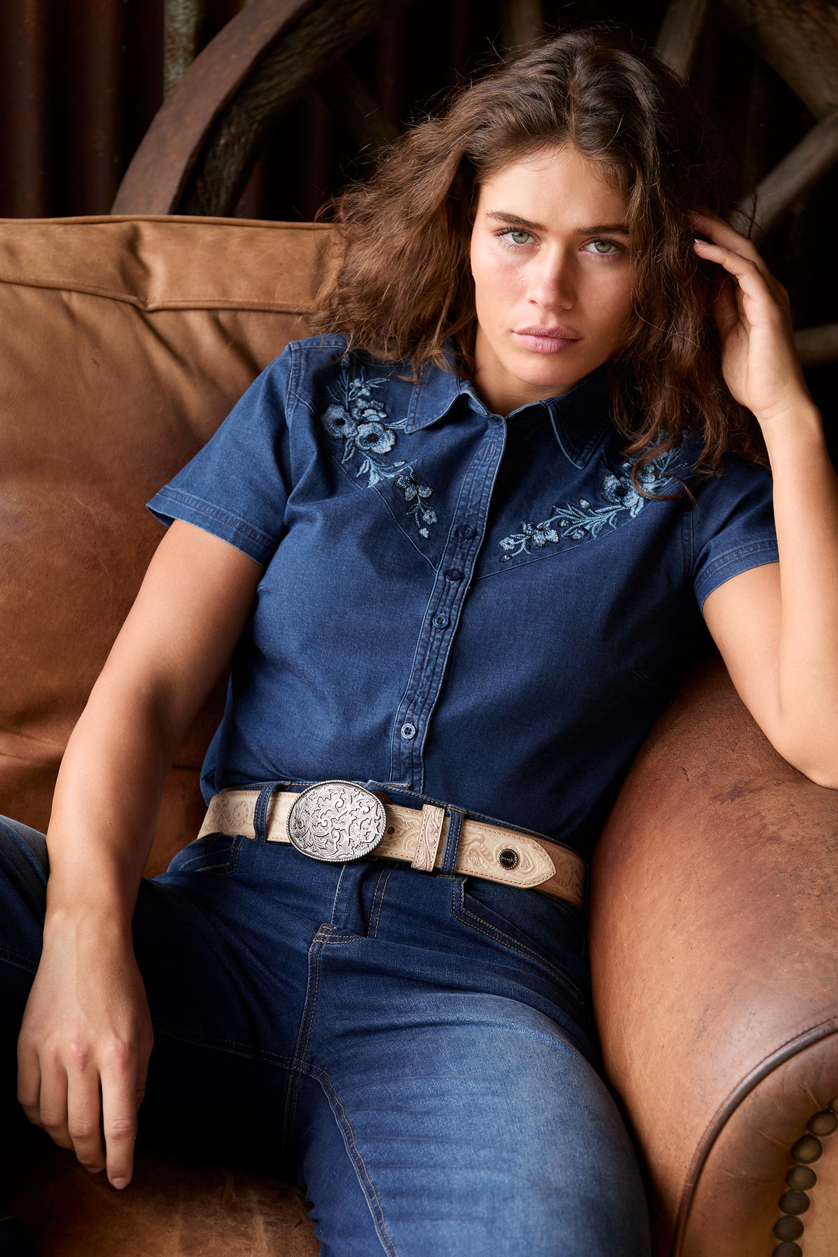XCP2918BLT Wrangler Women's Zola Belt Stone
