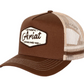 AC2206 Ariat Est Patch Trucker Cap Dachshund Brown