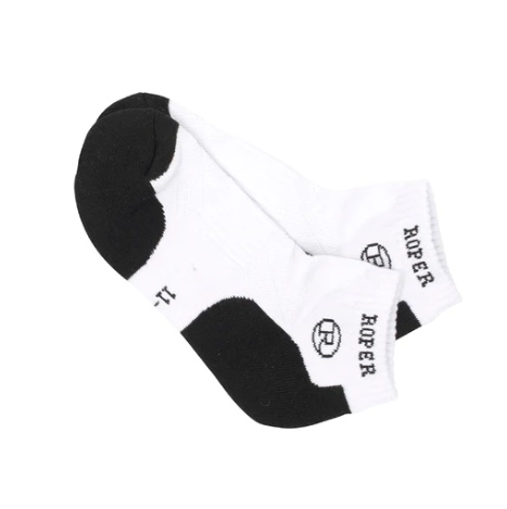 RASA0002 Roper Crew Socks Black & White