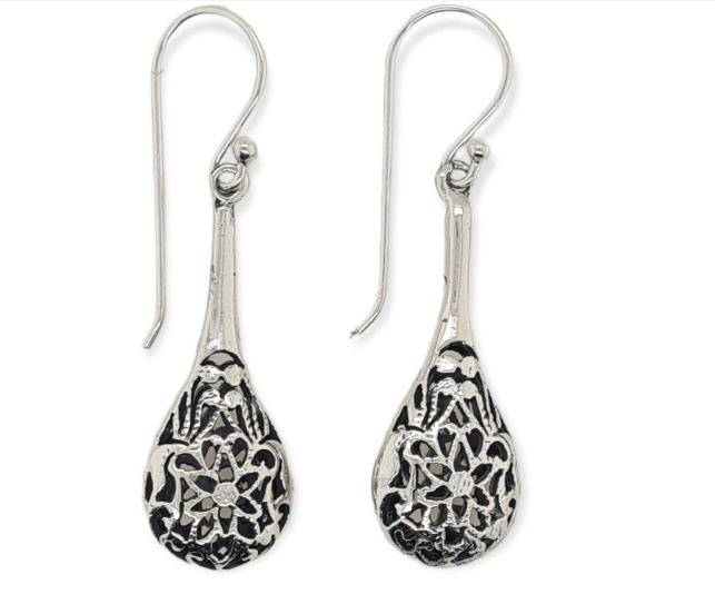 ER0333 Fillagree Drop Earrings