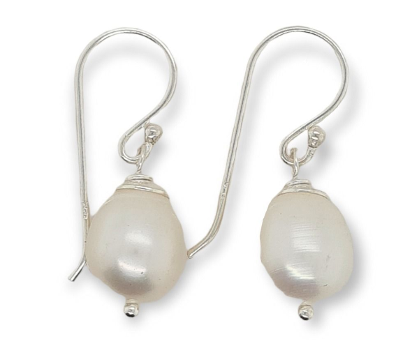 ER0402 Pearl S/S Drop Earring