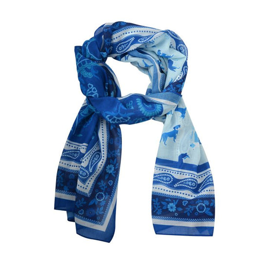T1S2900SCF Thomas Cook Every Day Scarf Blue Paisley