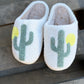 US875 Cactus Western Boot Slippers