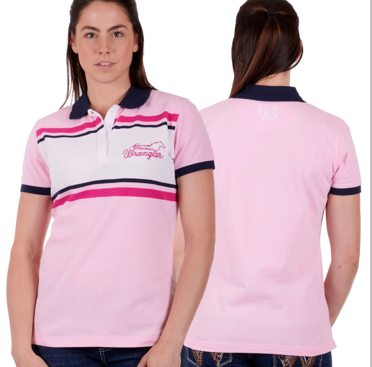 X3W2565496 Wrangler Women's Polo Light Pink