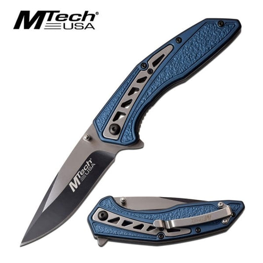 MT1046BL Pocket Knife Linerlock Blue 4.5'' Closed