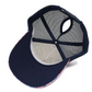 31331 Dusty Creek Women's Navy Gingham High Pony Tail Cap