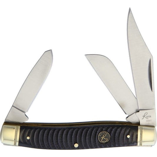 RP0001CBR Pocket Knife Ash Viper Stockman 3.88'' Carbon Steel