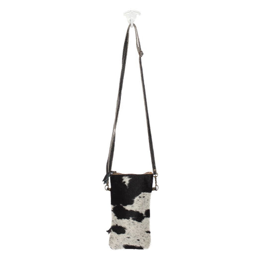 S-1174 Handbag White & Black Cross Body