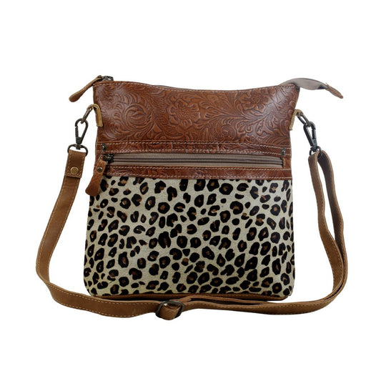 S-2836 Dynamic Leopard Print Hide Handbag