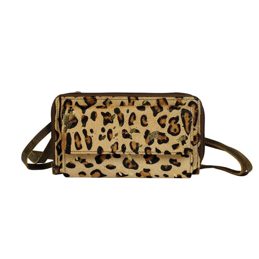 S-3110 Gold Adorned Leopard Print Wallet