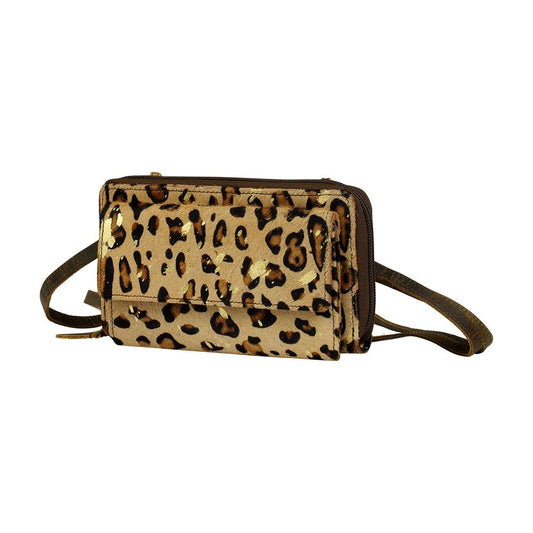 S-3110 Gold Adorned Leopard Print Wallet