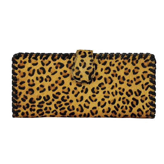 S-3144 Valiant Leopard Print Hide Wallet