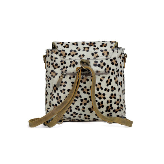 S-3359 Quaint Leopard Print Hide Bag