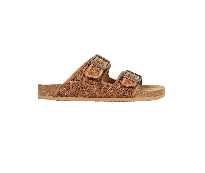 S-6918 Footo hand tooled western sandals