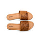 S-6921 Coppu Leather Women's Hide Slides