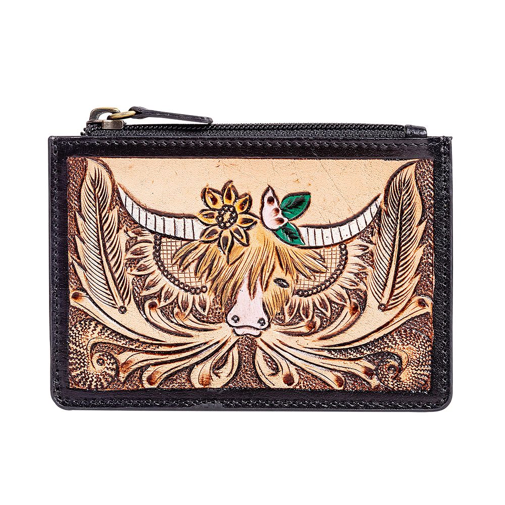 S-9305 Bloomin Steer Head Credit Card Holder