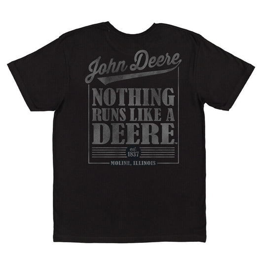 13002189BK John Deere Nothing runs like a Deere tee