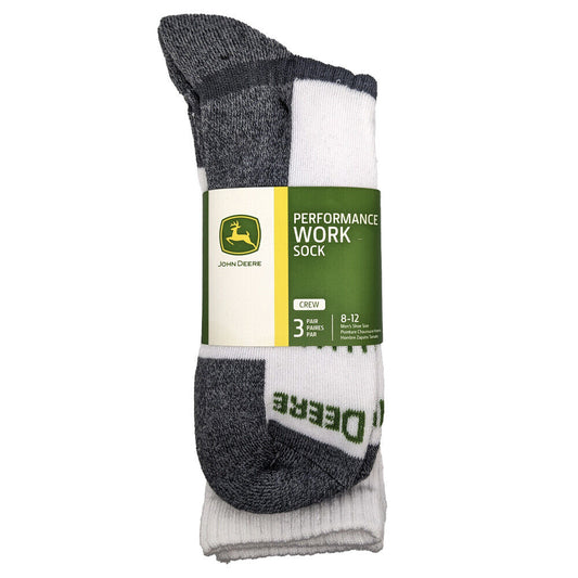 JD57410WHCAU John Deere Performance work socks