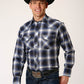 01-001-0101-6033BU Roper Men's Karman Classic LS Shirt