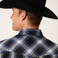 01-001-0101-6033BU Roper Men's Karman Classic LS Shirt