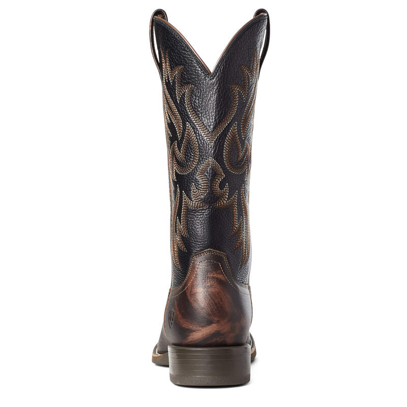 10035894 Ariat Men's Sport Doolin Dark Sparrow/Black Deertan