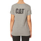 1010009 CAT Women's Trademark Tee Grey