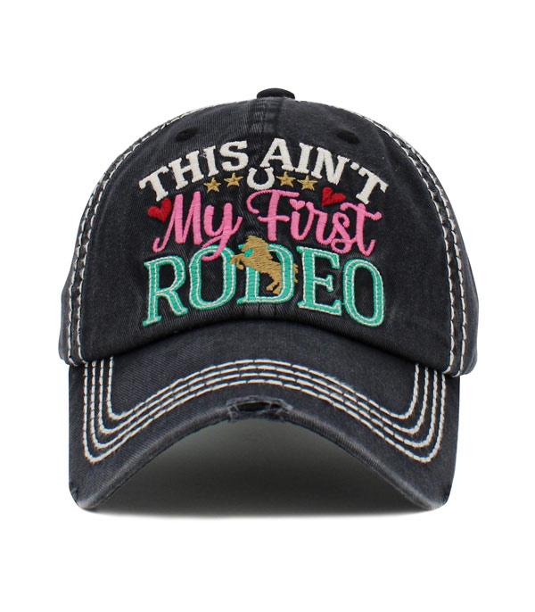 HAT7553BLK First Rodeo Cap Black