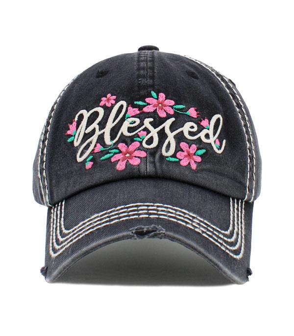 HAT7551BK Blessed Cap Black