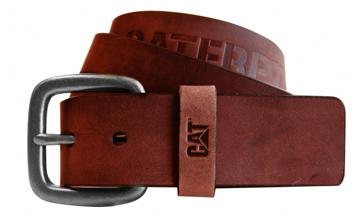 2131002 CAT Bitterroot Leather Belt Khaki