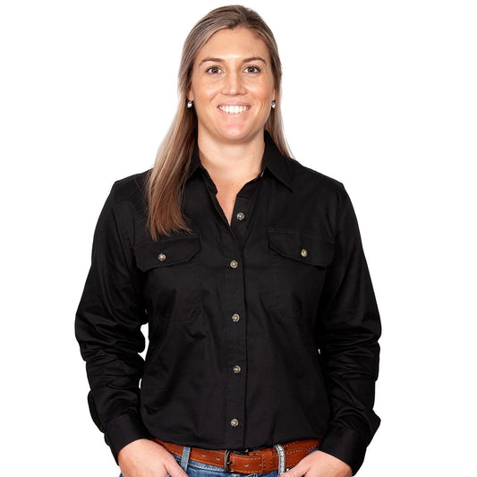 50502BLK Just Country Women's Brooke Work shirt Black