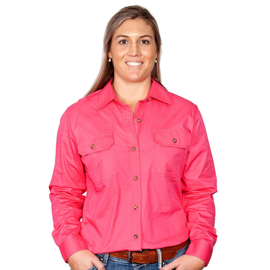50502HPK Just Country Women's Brooke Work shirt Hot Pink