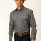 03-001-0225-0371GY Roper Men's Amarillo Collection L/S Shirt Grey