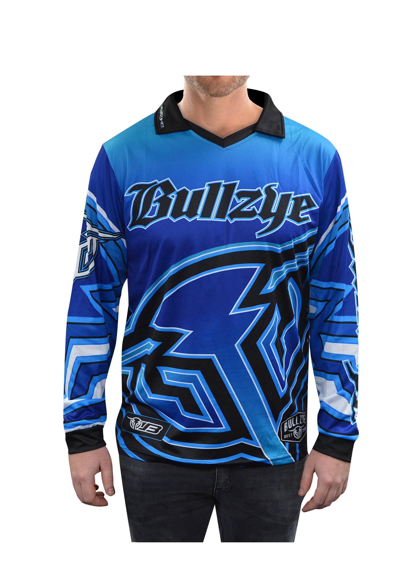 B0S1568015 Bullzye Men's Bullring L/S tee